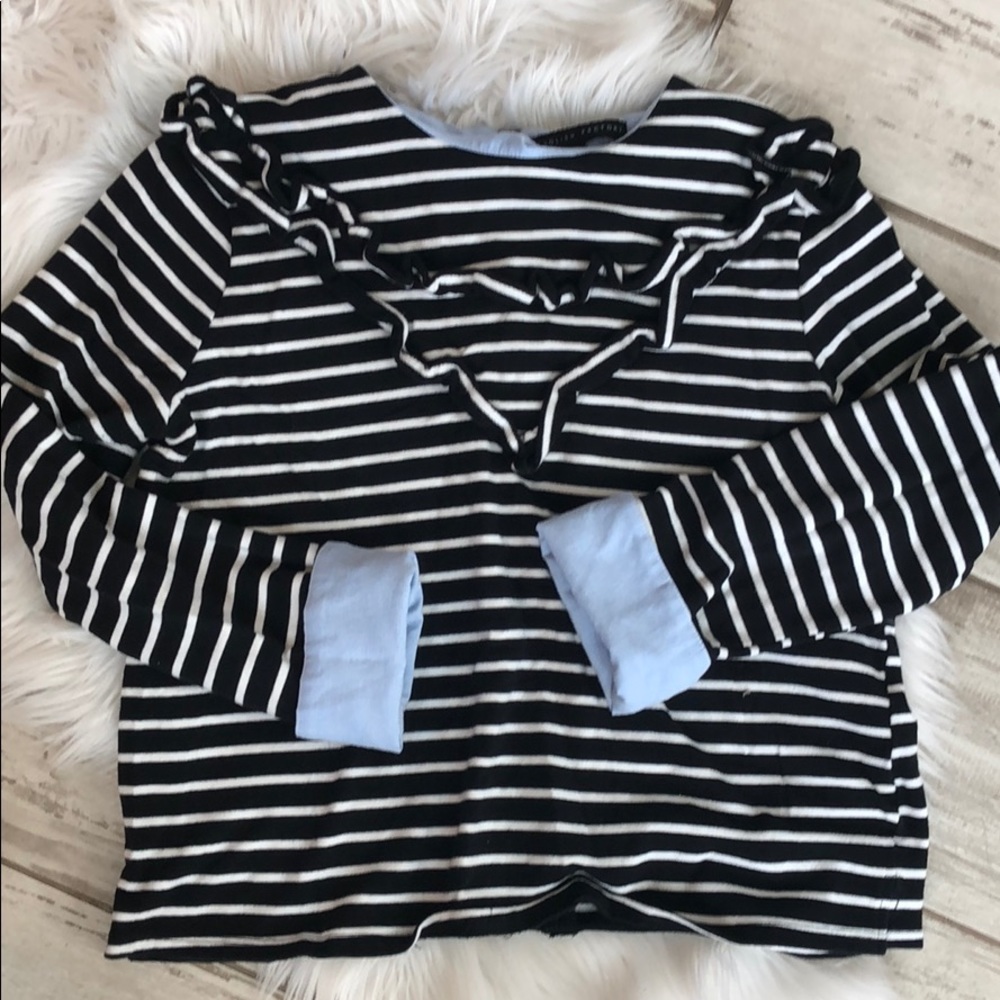 Knit striped top
